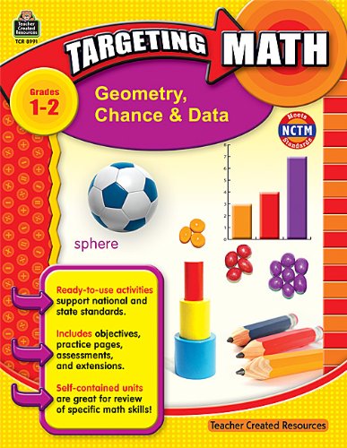 Geometry, Chance and Data, Grades 1-2 (Targeting Math)